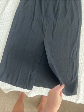 Old Navy Black Skort with Front Overlap
